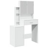 Coiffeuse avec armoire blanc 80x35x132 cm 632978632978