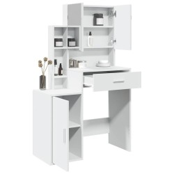 Coiffeuse avec armoire blanc 80x35x132 cm 632978632978