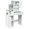 Coiffeuse avec armoire blanc 80x35x132 cm 632978632978