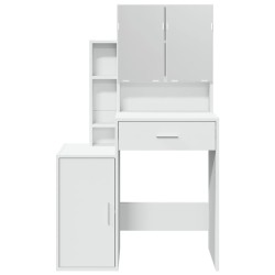 Coiffeuse avec armoire blanc 80x35x132 cm 632978632978