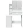 Coiffeuse avec armoire blanc 80x35x132 cm 632978632978