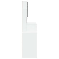 Coiffeuse avec armoire blanc 80x35x132 cm 632978632978