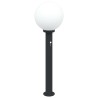 Bornes lumineuses avec détecteur lot de 3 80 cm noir IP44 632981632981