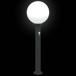 Bornes lumineuses avec détecteur lot de 3 80 cm noir IP44 632981632981