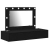 Table de Toilette Noir 100 x 40 x 70 cm Bois d'ingénierie 632985632985
