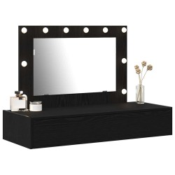 Table de Toilette Noir 100 x 40 x 70 cm Bois d'ingénierie 632985632985