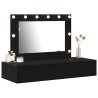 Table de Toilette Noir 100 x 40 x 70 cm Bois d'ingénierie 632985632985