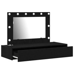 Table de Toilette Noir 100 x 40 x 70 cm Bois d'ingénierie 632985632985