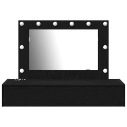 Table de Toilette Noir 100 x 40 x 70 cm Bois d'ingénierie 632985632985