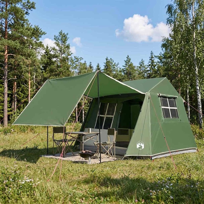 Tente tunnel Vert 275 x 240 x 200 cm 632986632986