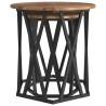 Table basse 2 pcs Bois Ancien Bois d'ingénierie et acier 632987632987