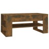 Table basse chêne fumé 102x55x45 cm bois d'ingénierie 632990632990
