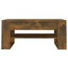 Table basse chêne fumé 102x55x45 cm bois d'ingénierie 632990632990