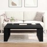 Table basse Chêne noir 100 x 100 x 35 cm Bois d'ingénierie 632991632991
