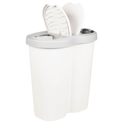 Bac à déchets Blanc 48 x 30 x 51 cm PP 632992632992