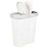 Bac à déchets Blanc 48 x 30 x 51 cm PP 632992632992
