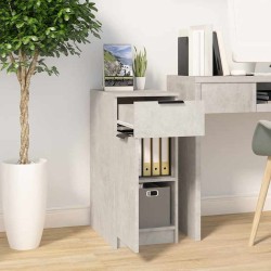 Armoire de bureau Gris béton 33,5x50x75 cm Bois d'ingénierie 632994632994