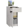 Armoire de bureau Gris béton 33,5x50x75 cm Bois d'ingénierie 632994632994