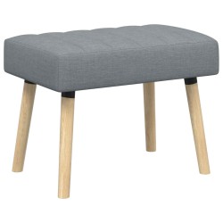 Banc capitonné canal Gris clair 60 x 40 x 45 cm Tissu 632996632996