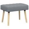 Banc capitonné canal Gris clair 60 x 40 x 45 cm Tissu 632996632996