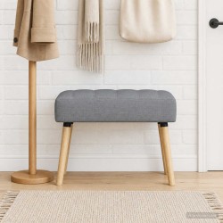 Banc capitonné canal Gris clair 60 x 40 x 45 cm Tissu 632996632996