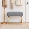 Banc capitonné canal Gris clair 60 x 40 x 45 cm Tissu 632996632996