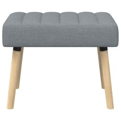 Banc capitonné canal Gris clair 60 x 40 x 45 cm Tissu 632996632996