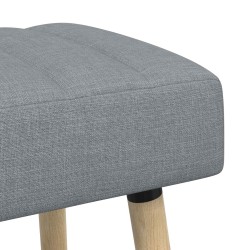 Banc capitonné canal Gris clair 60 x 40 x 45 cm Tissu 632996632996