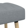 Banc capitonné canal Gris clair 60 x 40 x 45 cm Tissu 632996632996