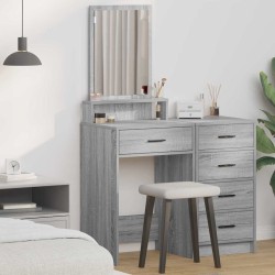 Table de Toilette avec tiroir Gris Sonoma 50 x 41 x 140 cm 632997632997