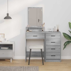 Table de Toilette avec tiroir Gris Sonoma 50 x 41 x 140 cm 632997632997