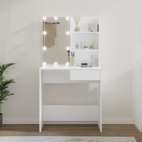 Coiffeuse avec LED Blanc 74,5x40x141 cm 632999632999
