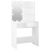 Coiffeuse avec LED Blanc 74,5x40x141 cm 632999632999