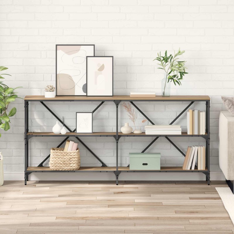 Table console Chêne artisanal 160 x 30 x 75 cm 633000633000