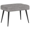 Banc avec capitonnage bouton Gris clair 60 x 40 x 45 cm Velours 633003633003