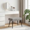 Banc avec capitonnage bouton Gris clair 60 x 40 x 45 cm Velours 633003633003