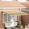 Auvent Rétractable Jaune et Gris 250 x 200 cm tissu 633004633004