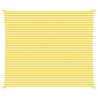 Voile d'ombre Jaune et blanc 7 x 6 m 100 % polyester Oxford 633006633006