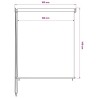 Store roulant d'extérieur 105 (l) x 140 (H) cm anthracite 633007633007