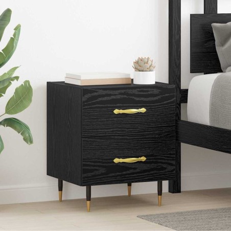 Cabinet de chevet avec tiroir Chêne noir 40 x 35 x 47,5 cm 633009633009