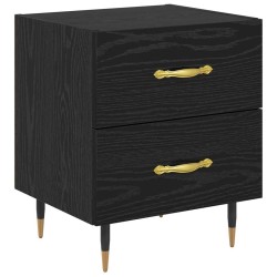 Cabinet de chevet avec tiroir Chêne noir 40 x 35 x 47,5 cm 633009633009