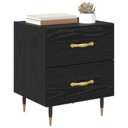 Cabinet de chevet avec tiroir Chêne noir 40 x 35 x 47,5 cm 633009633009