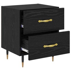 Cabinet de chevet avec tiroir Chêne noir 40 x 35 x 47,5 cm 633009633009