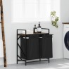 Panier à linge à 2 compartiments avec étagère chêne fumé 633010633010