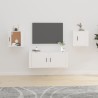 Meubles TV muraux 2 pcs Blanc 40x34,5x40 cm 633011633011