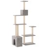 Arbre à chat avec poteaux à griffer en sisal Gris clair 633012633012