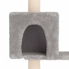 Arbre à chat avec poteaux à griffer en sisal Gris clair 633012633012