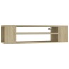 Meuble TV suspendu Chêne sonoma 100x30x26,5 cm Bois ingénierie 633018633018