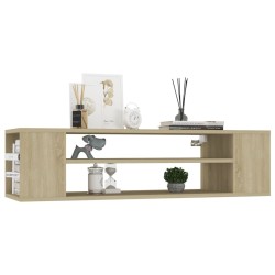 Meuble TV suspendu Chêne sonoma 100x30x26,5 cm Bois ingénierie 633018633018