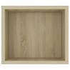 Meuble TV suspendu Chêne sonoma 100x30x26,5 cm Bois ingénierie 633018633018